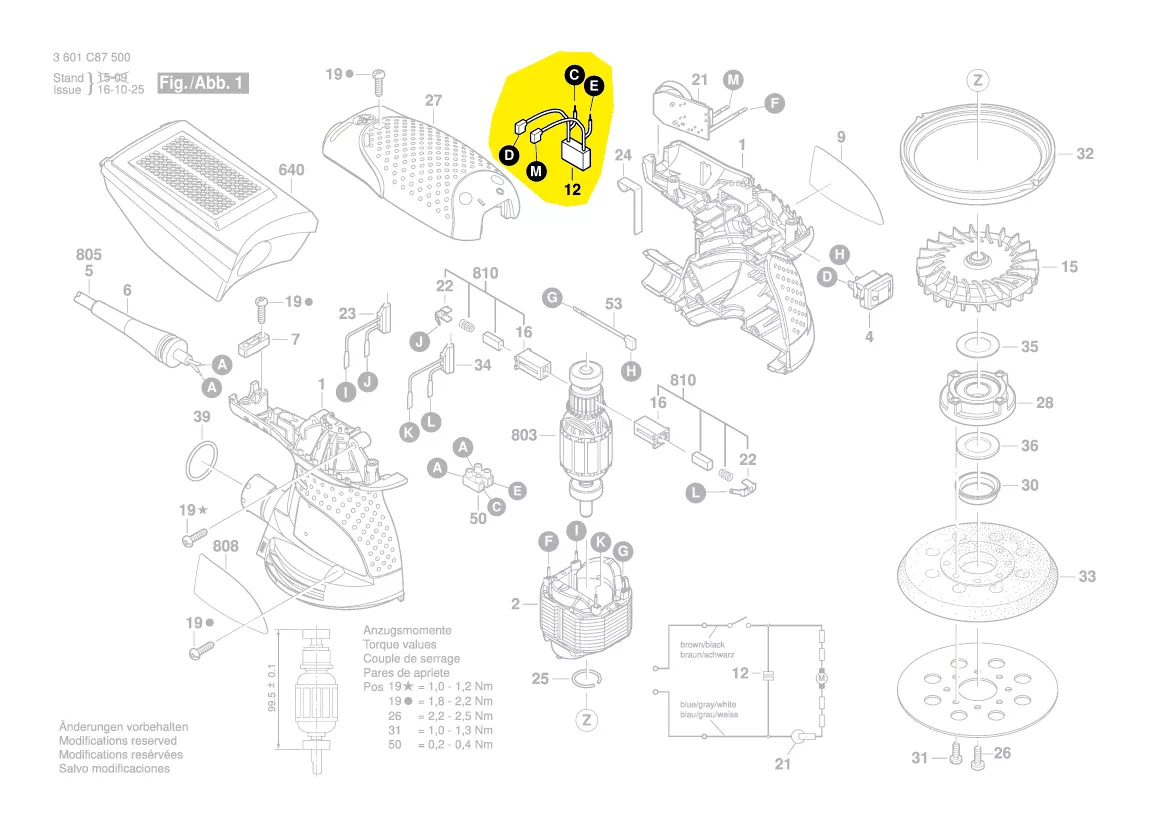 Condensateur antiparasitaire réf. 2 609 120 282 BOSCH
